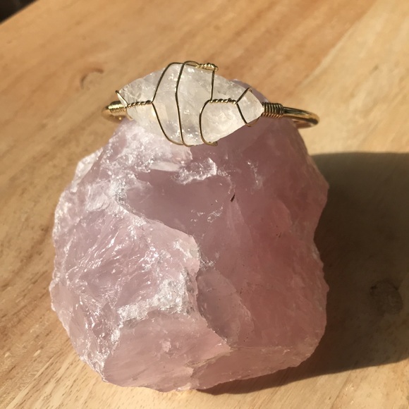 Rough stone cuff bangles - Picture 4 of 6